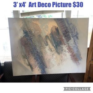 Art Deco Pastel Painting